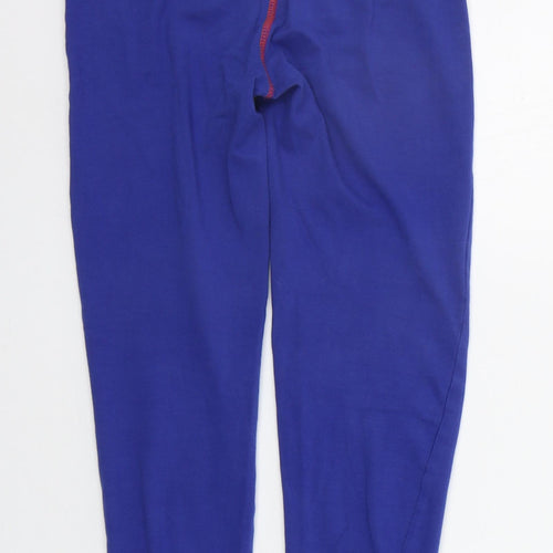 Marks and Spencer Girls Blue Solid  Top Pyjama Pants Size 6-7 Years