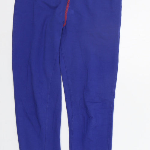 Marks and Spencer Girls Blue Solid  Top Pyjama Pants Size 6-7 Years