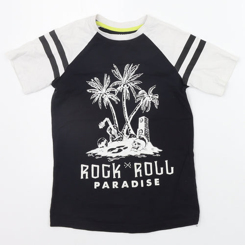 TU Girls Black   Basic T-Shirt Size 6 Years