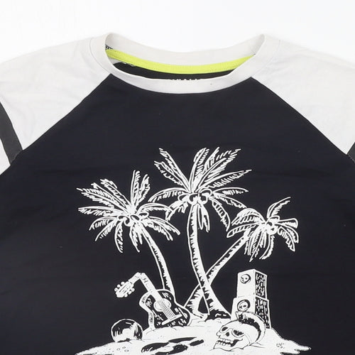 TU Girls Black   Basic T-Shirt Size 6 Years