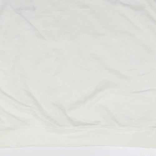 Divided Womens White   Pullover Jumper Size L
