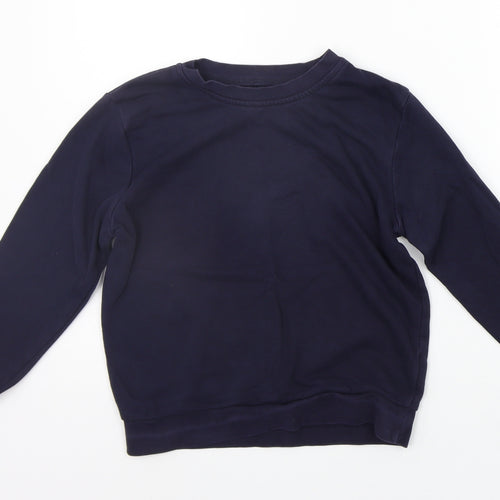 George Girls Blue   Henley Jumper Size 7-8 Years