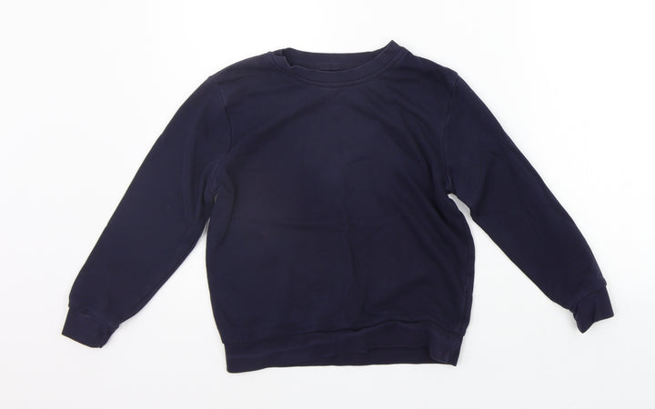 George Girls Blue   Henley Jumper Size 7-8 Years