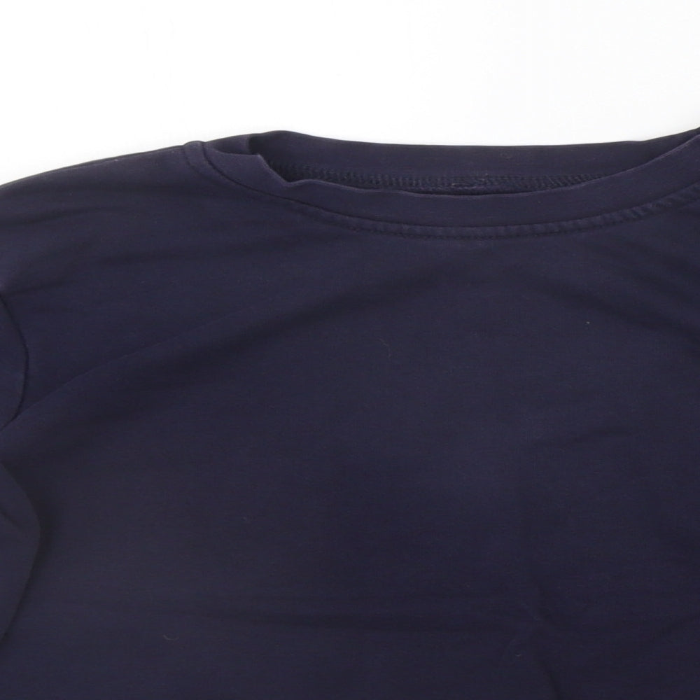 George Girls Blue   Henley Jumper Size 7-8 Years