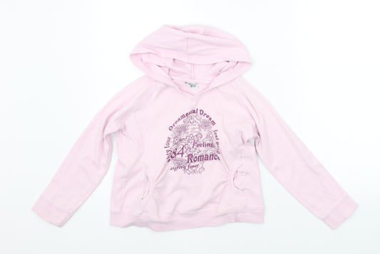 X-Mail Girls Pink   Pullover Hoodie Size 10-11 Years