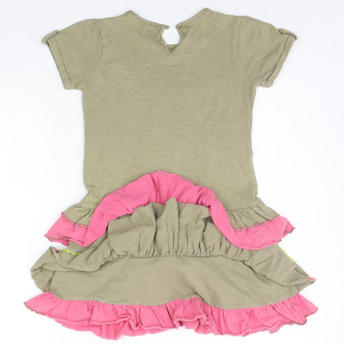 Marks and Spencer Girls Green   T-Shirt Dress  Size 6-7 Years