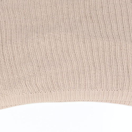 H&M Womens Beige   Henley Jumper Size L