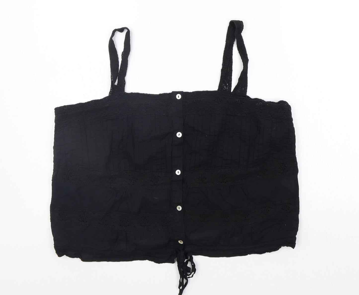 River Island Womens Black   Basic Tank Size 16
