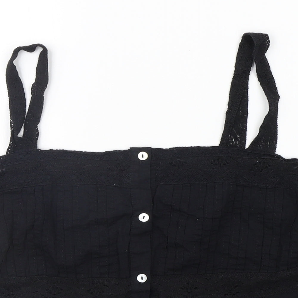 River Island Womens Black   Basic Tank Size 16