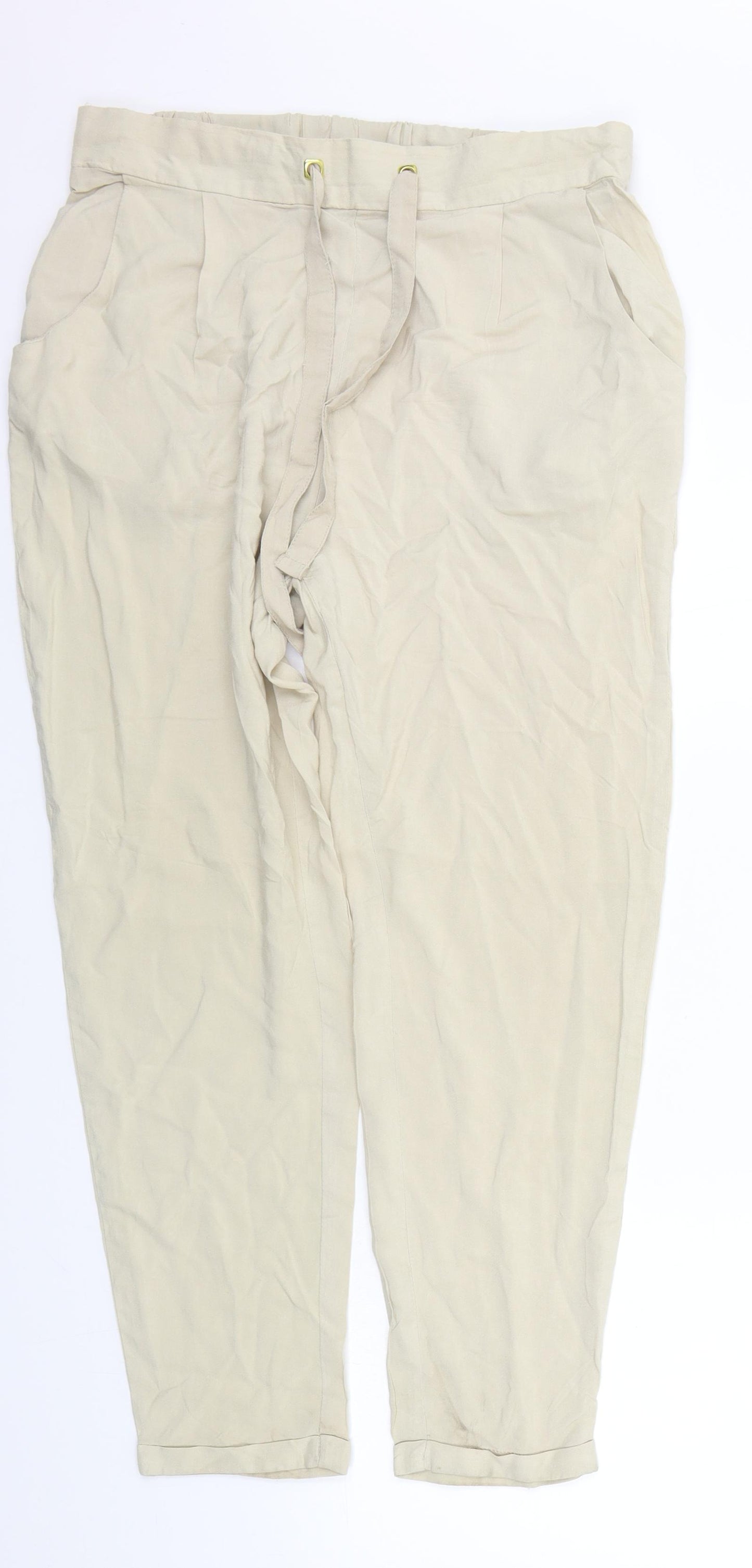 Atmsophere Womens Beige   Jegging Trousers Size 12 L25 in