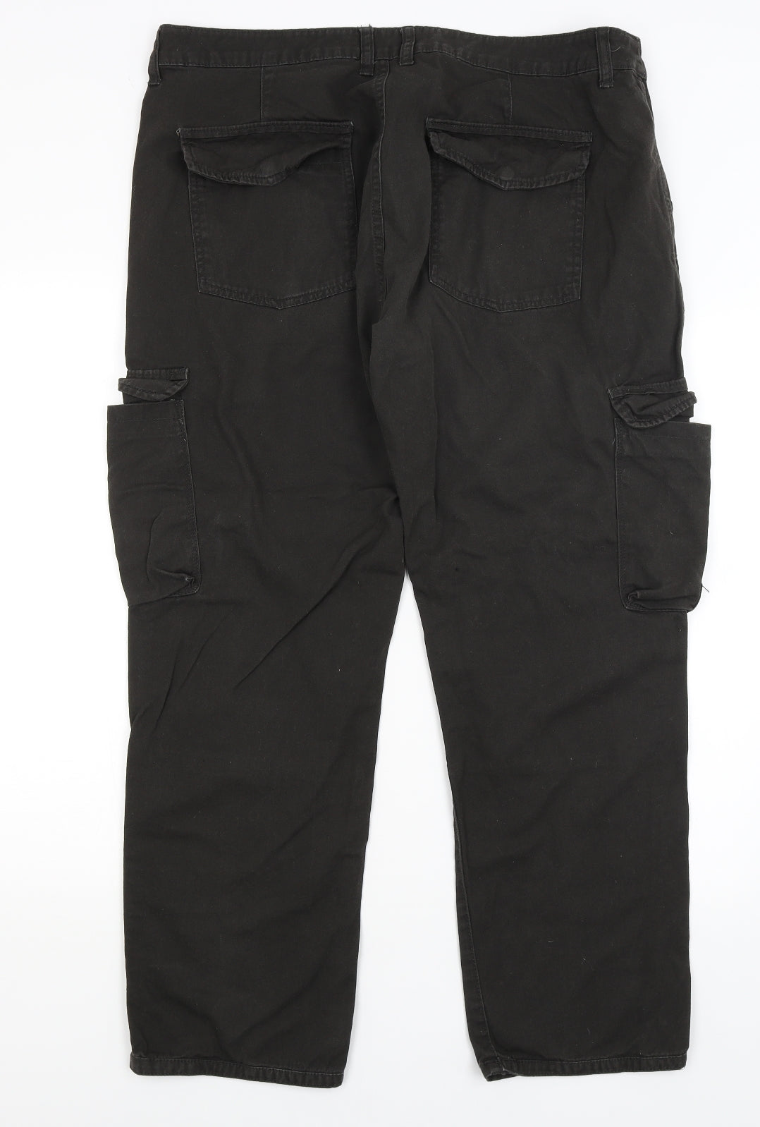 Denim Co Mens Black   Cargo Trousers Size 38 in L28 in