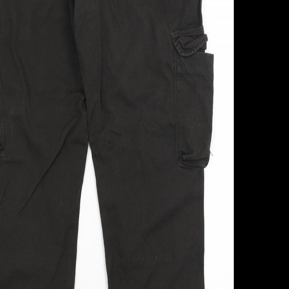 Denim Co Mens Black   Cargo Trousers Size 38 in L28 in