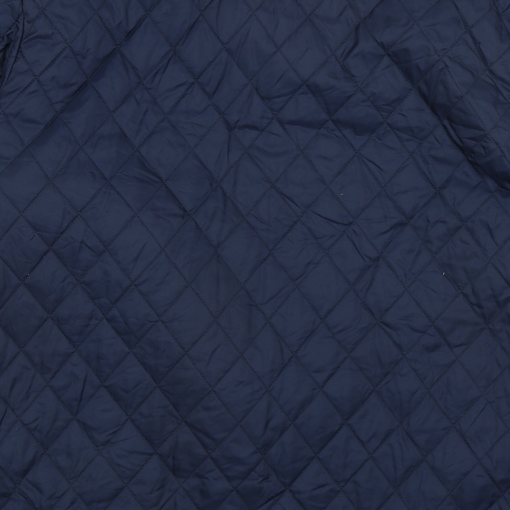 Crew Clothing Co Mens Blue   Quilted Coat Size XL