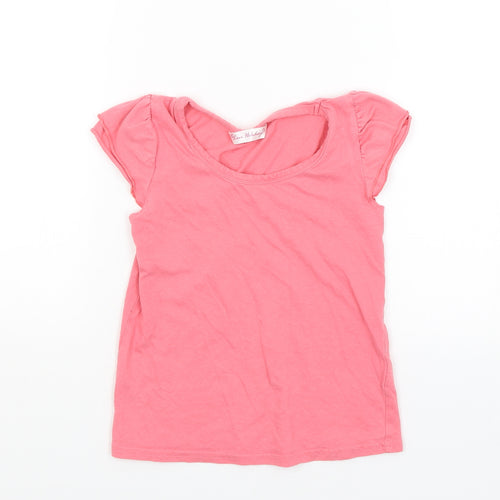 Matalan Girls Pink   Basic T-Shirt Size 6-7 Years