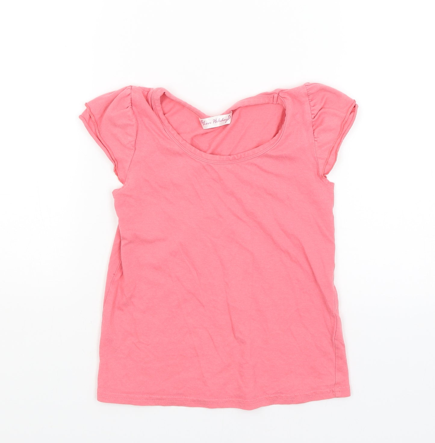 Matalan Girls Pink   Basic T-Shirt Size 6-7 Years