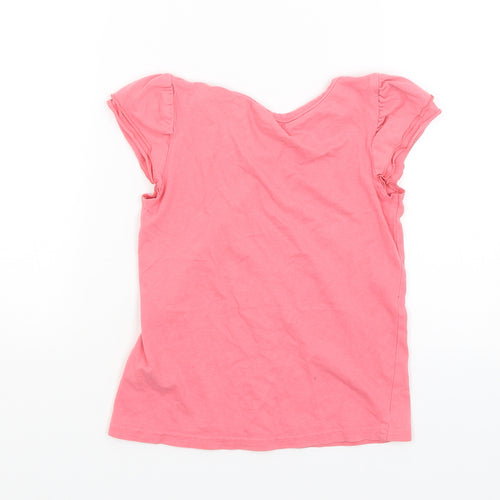 Matalan Girls Pink   Basic T-Shirt Size 6-7 Years