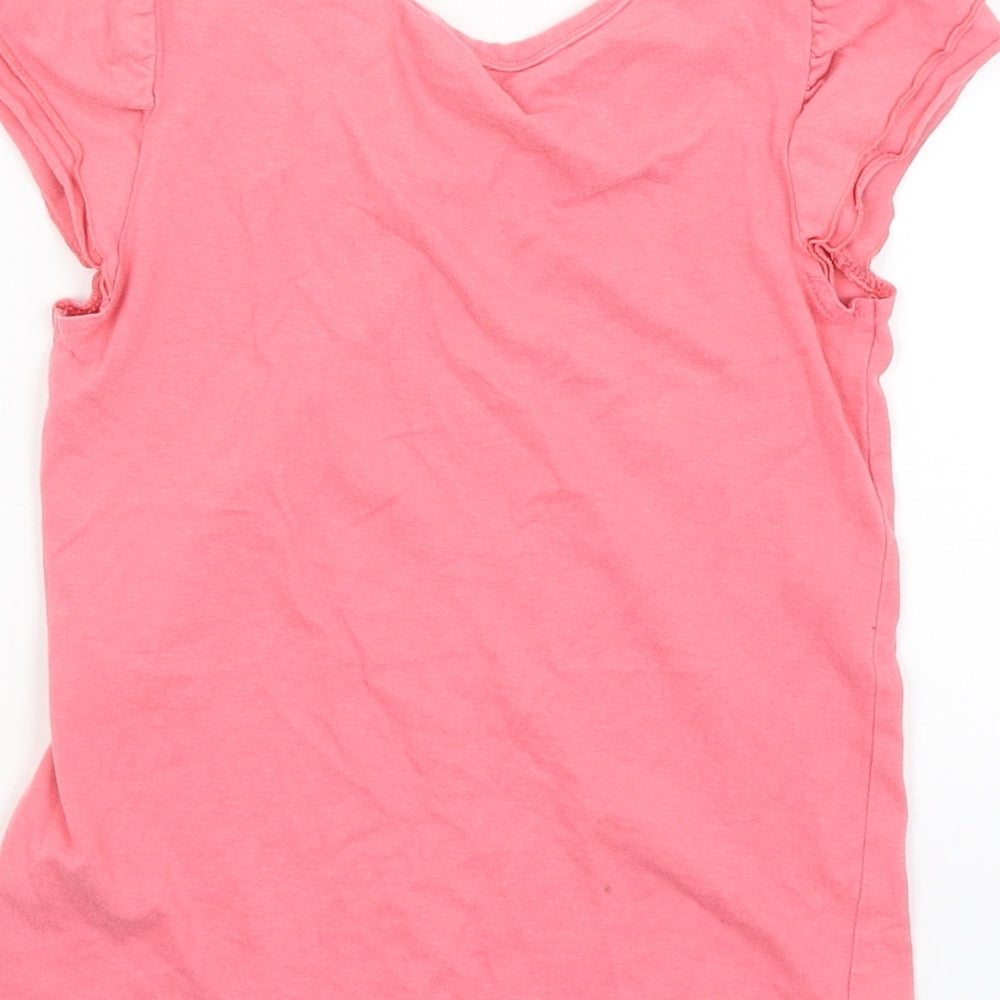 Matalan Girls Pink   Basic T-Shirt Size 6-7 Years