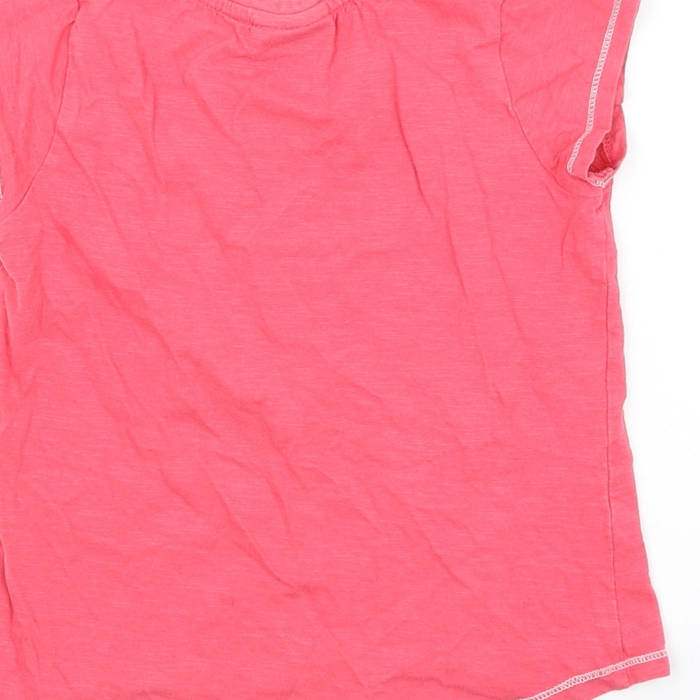 Matalan Girls Pink   Basic T-Shirt Size 6 Years  - Bon Voyage