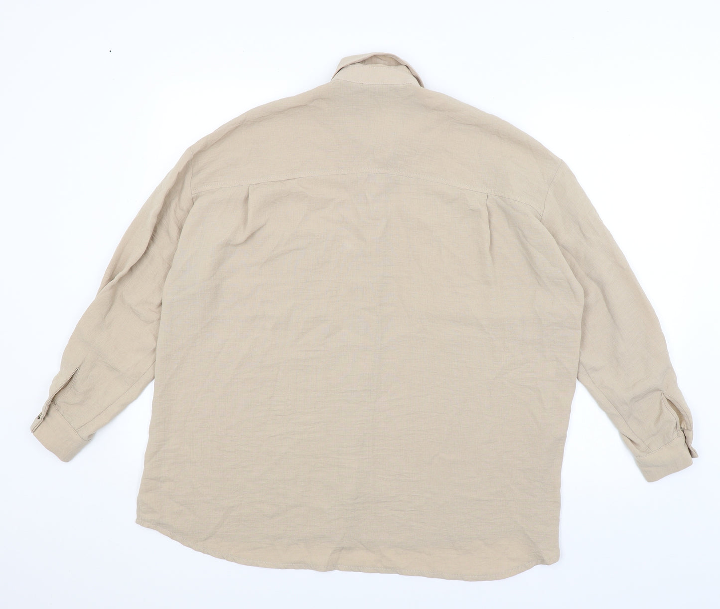 New Look Womens Brown   Basic Button-Up Size 12