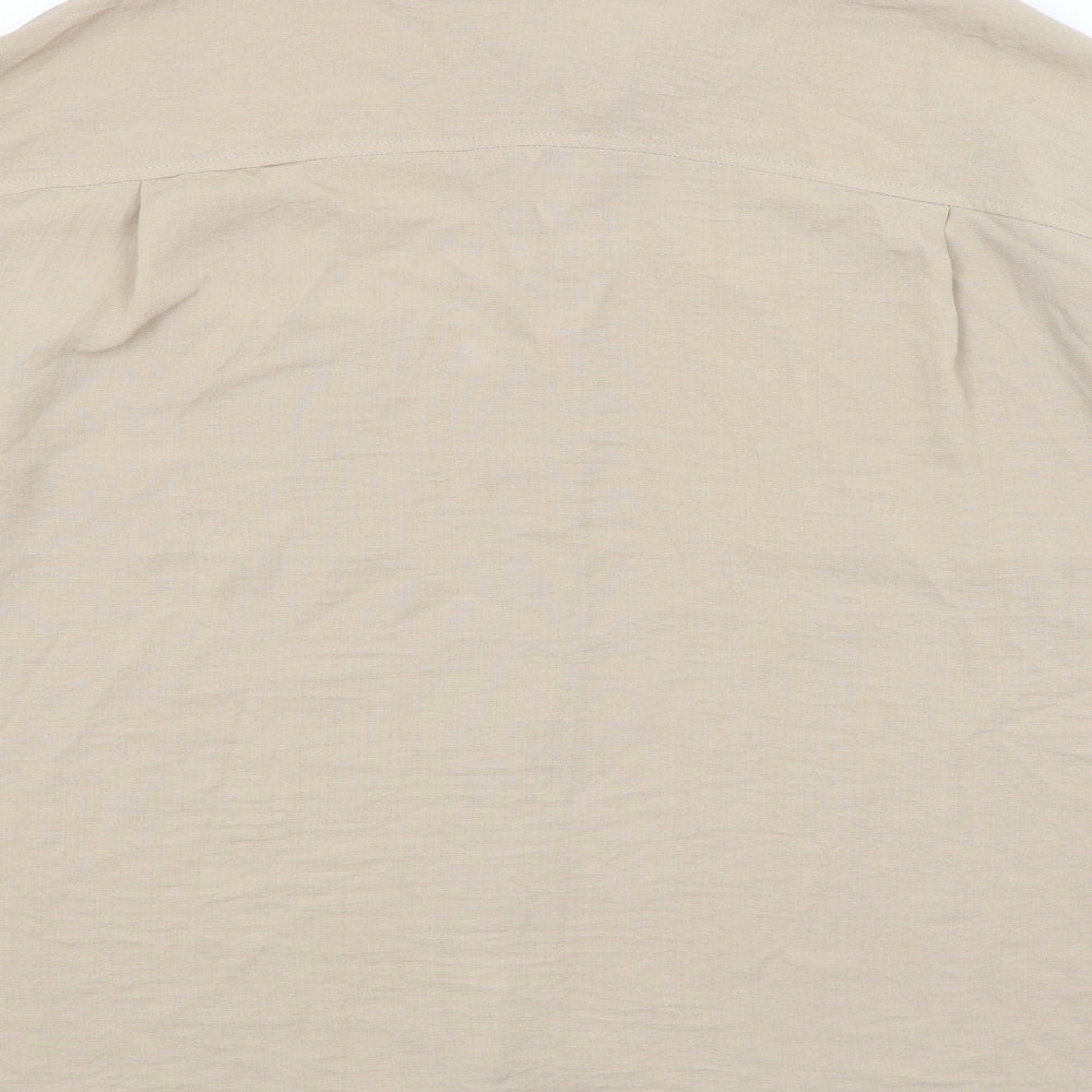 New Look Womens Brown   Basic Button-Up Size 12