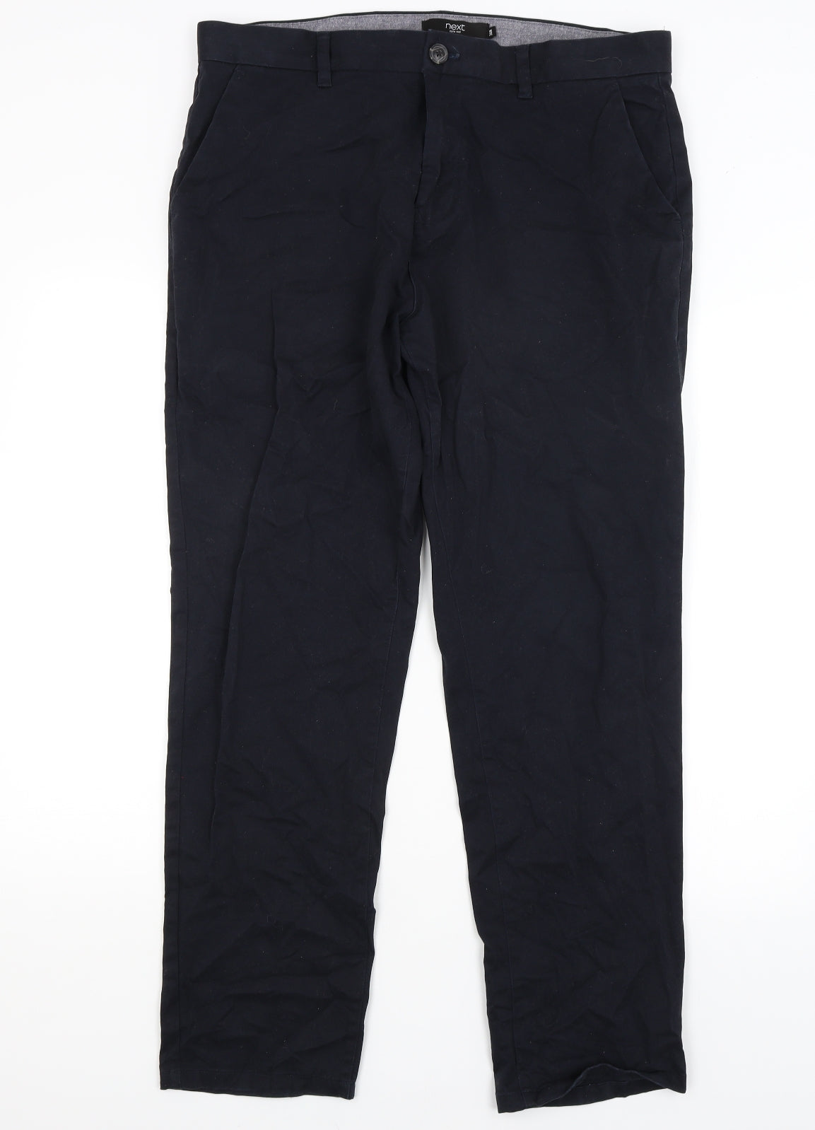 NEXT Mens Blue   Chino Trousers Size 36 in L29 in