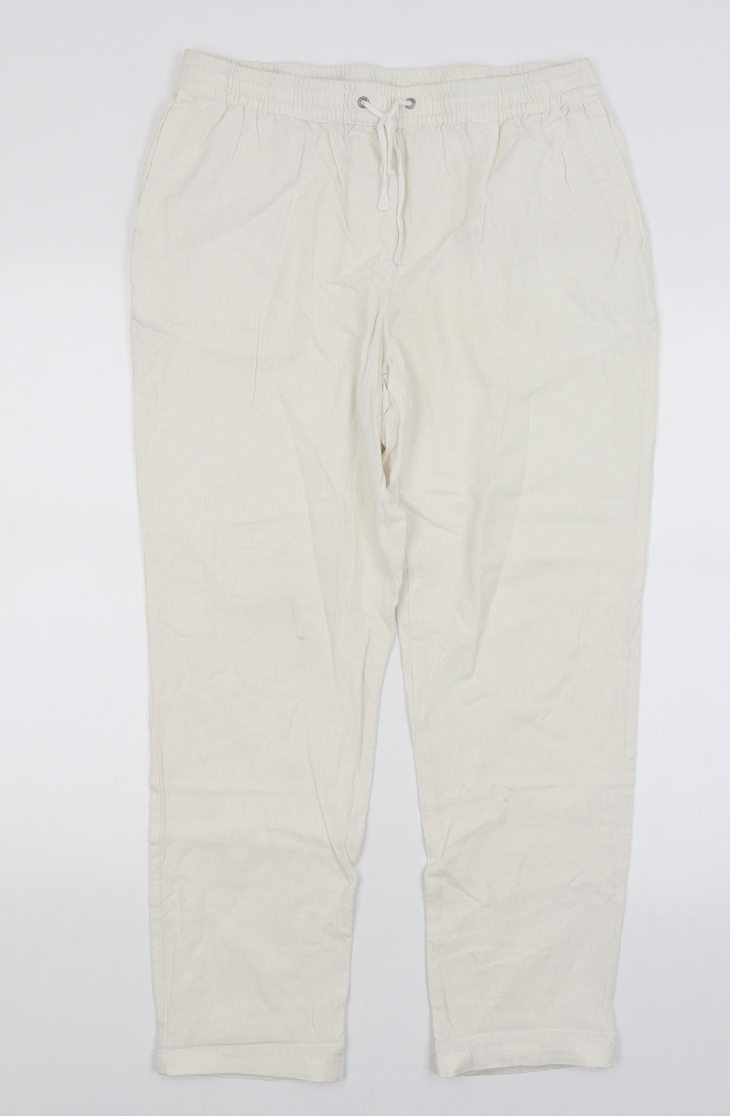 Dorothy Perkins Womens White   Trousers  Size 12 L27 in
