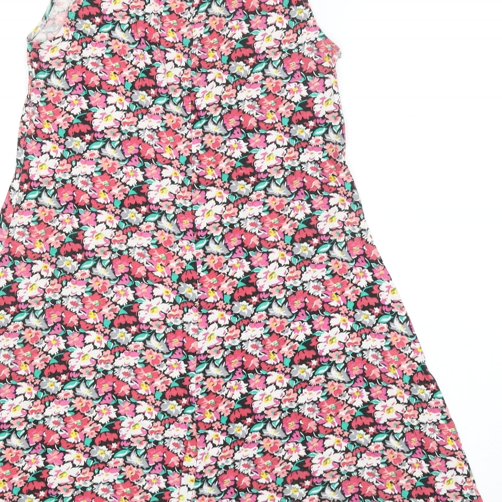 Atmosphere Womens Black Floral  Tank Dress  Size 10