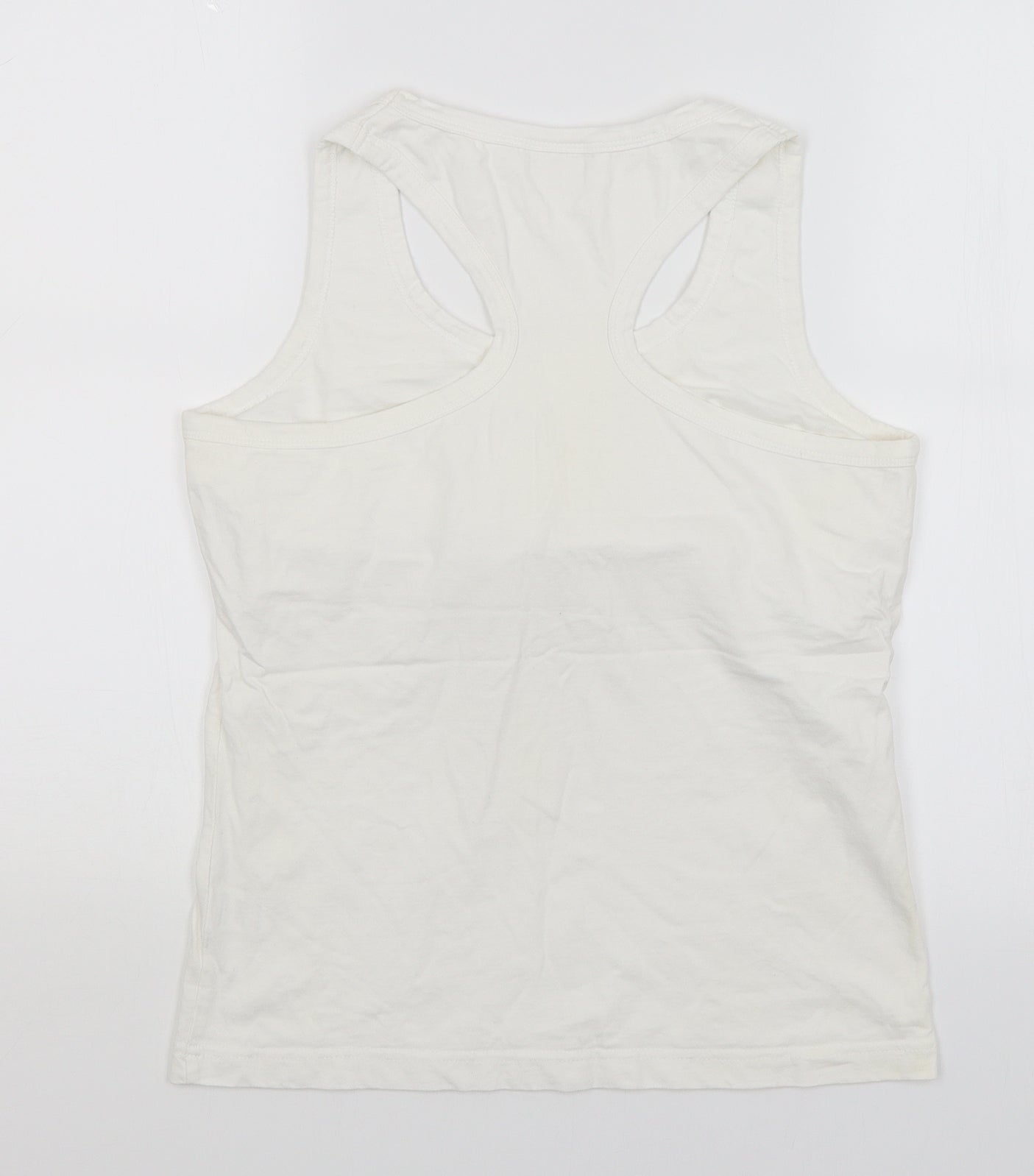 LA Gear Womens White   Basic Tank Size 14