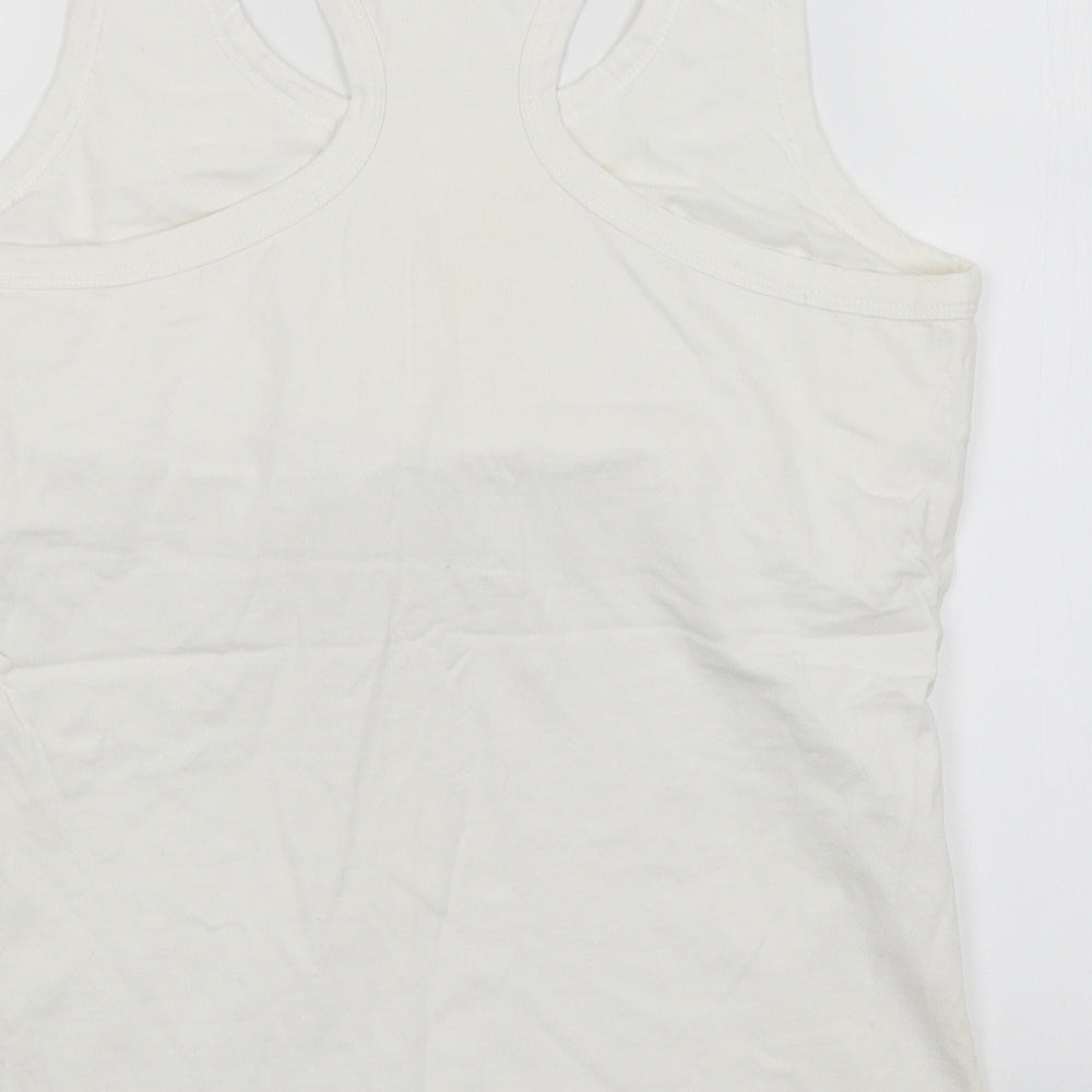 LA Gear Womens White   Basic Tank Size 14