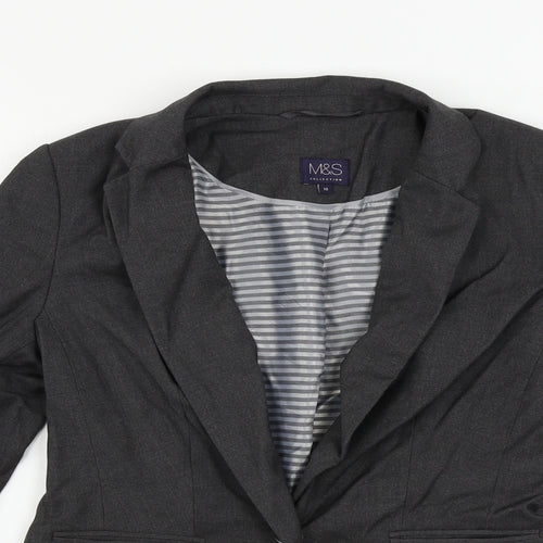 Marks and Spencer  Womens Grey   Jacket Blazer Size 10