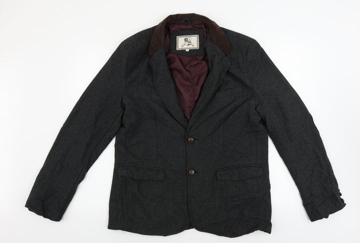 Preworn Mens Grey Jacket Blazer Size L