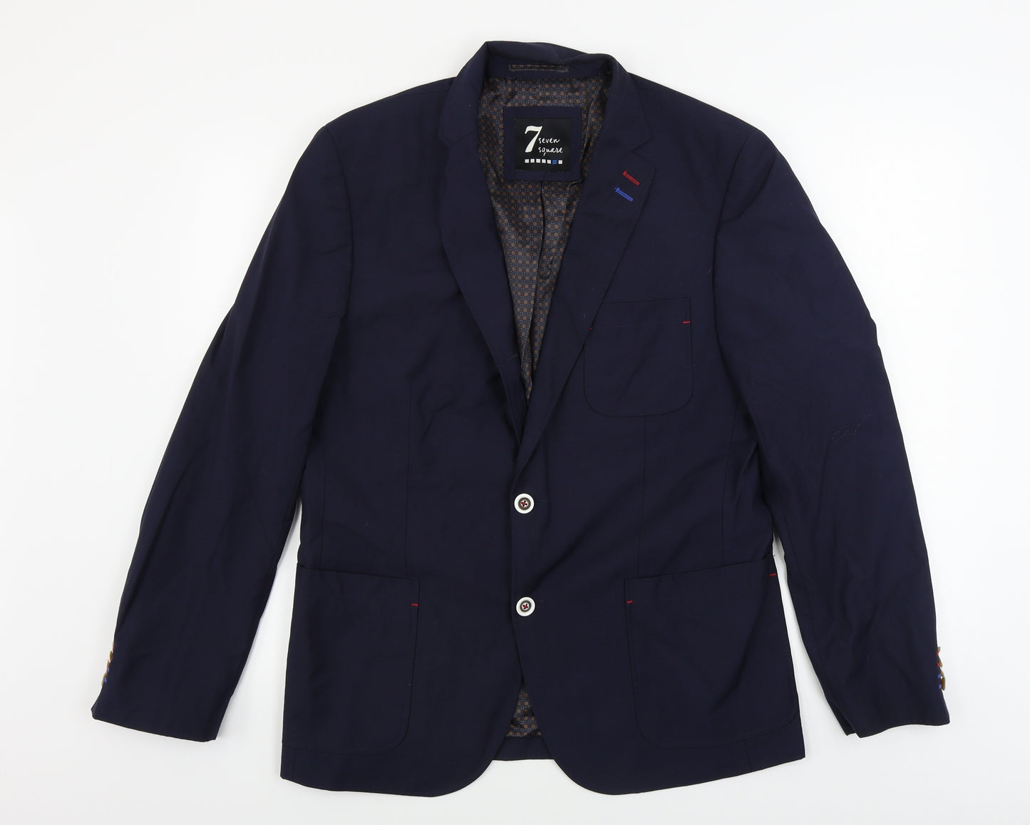 seven square Mens Blue   Jacket Blazer Size 50