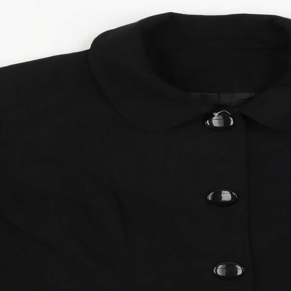 Preworn  Womens Black   Jacket Blazer Size 40