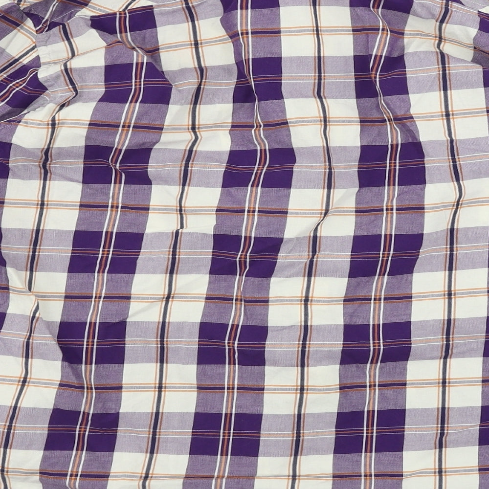 Timberland Mens White Check   Button-Up Size XL