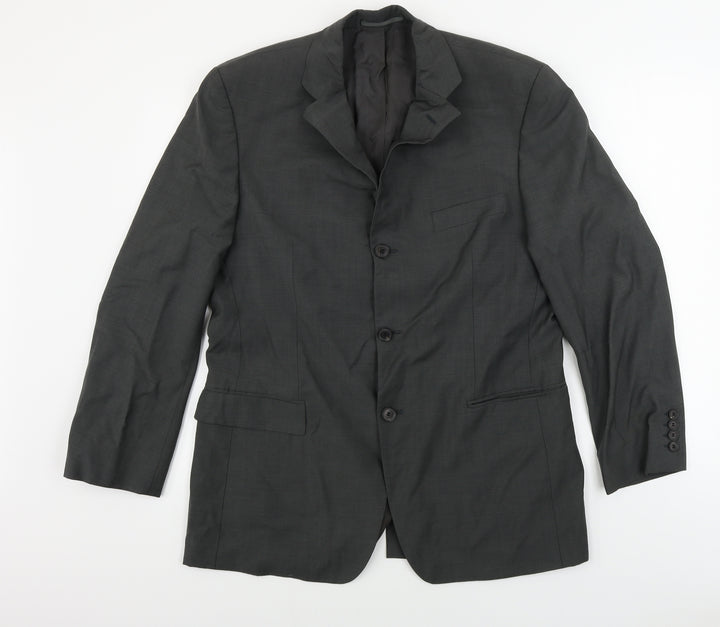 Isabella Rossellini Mens Grey Jacket Blazer Size 38