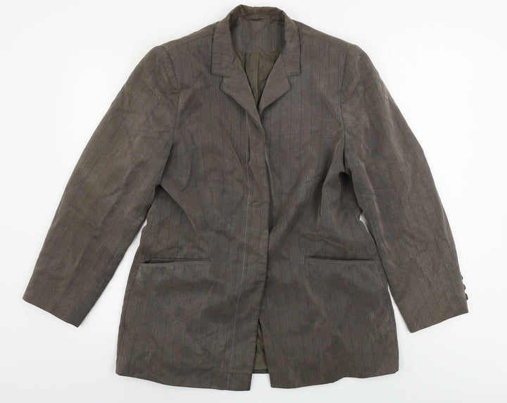 Berkertex Womens Brown Jacket Blazer Size 14