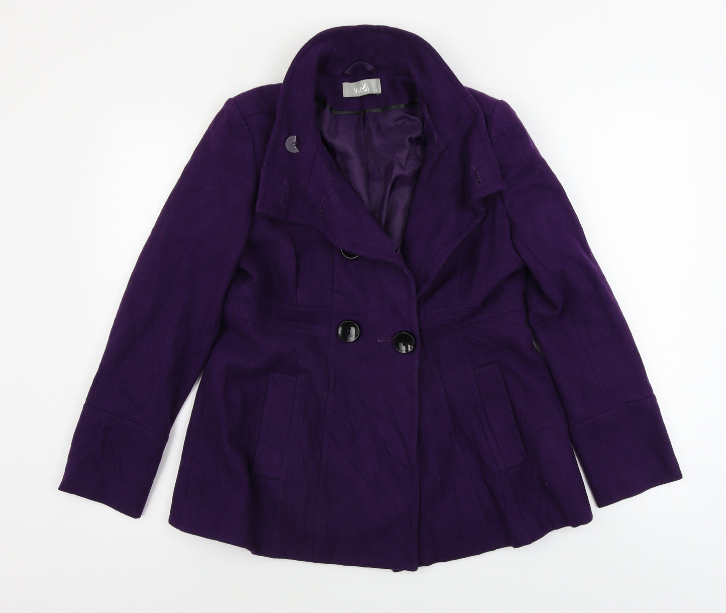 Wallis  Womens Purple   Jacket Coat Size 12