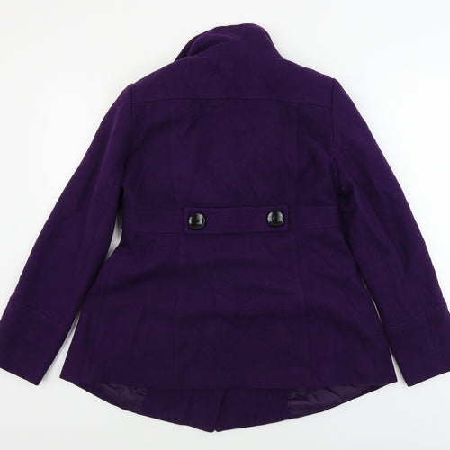 Wallis  Womens Purple   Jacket Coat Size 12