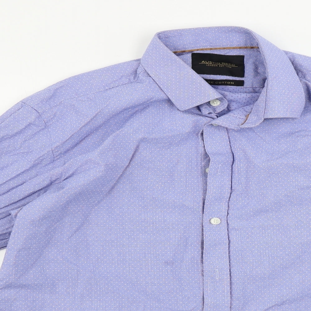 Austin Reed  Mens Blue    Dress Shirt Size 16