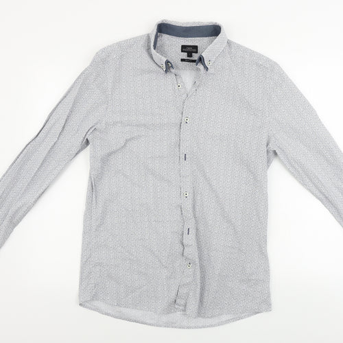 NEXT  Mens Blue    Button-Up Size L