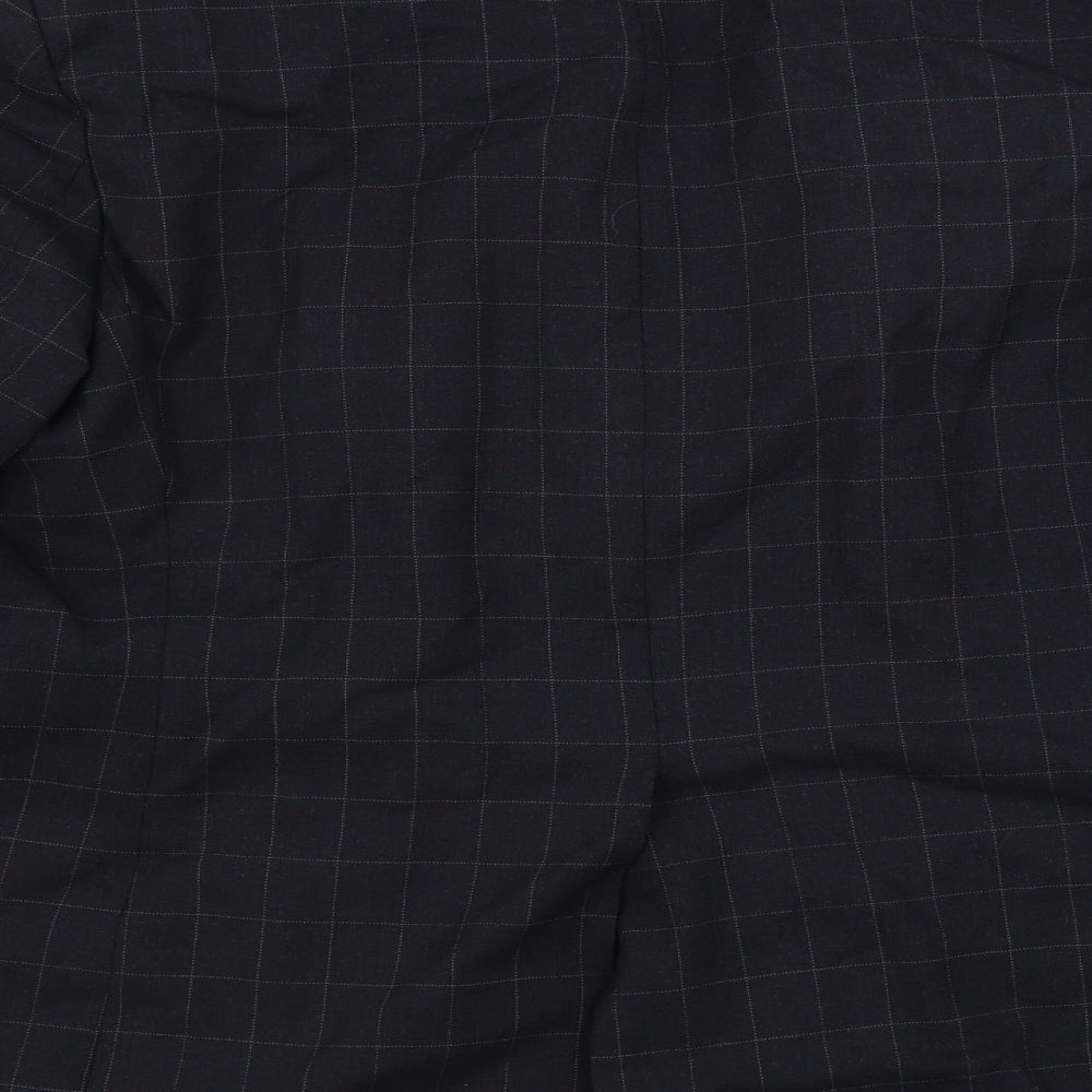 Marks and Spencer  Womens Black Check  Jacket Blazer Size 16