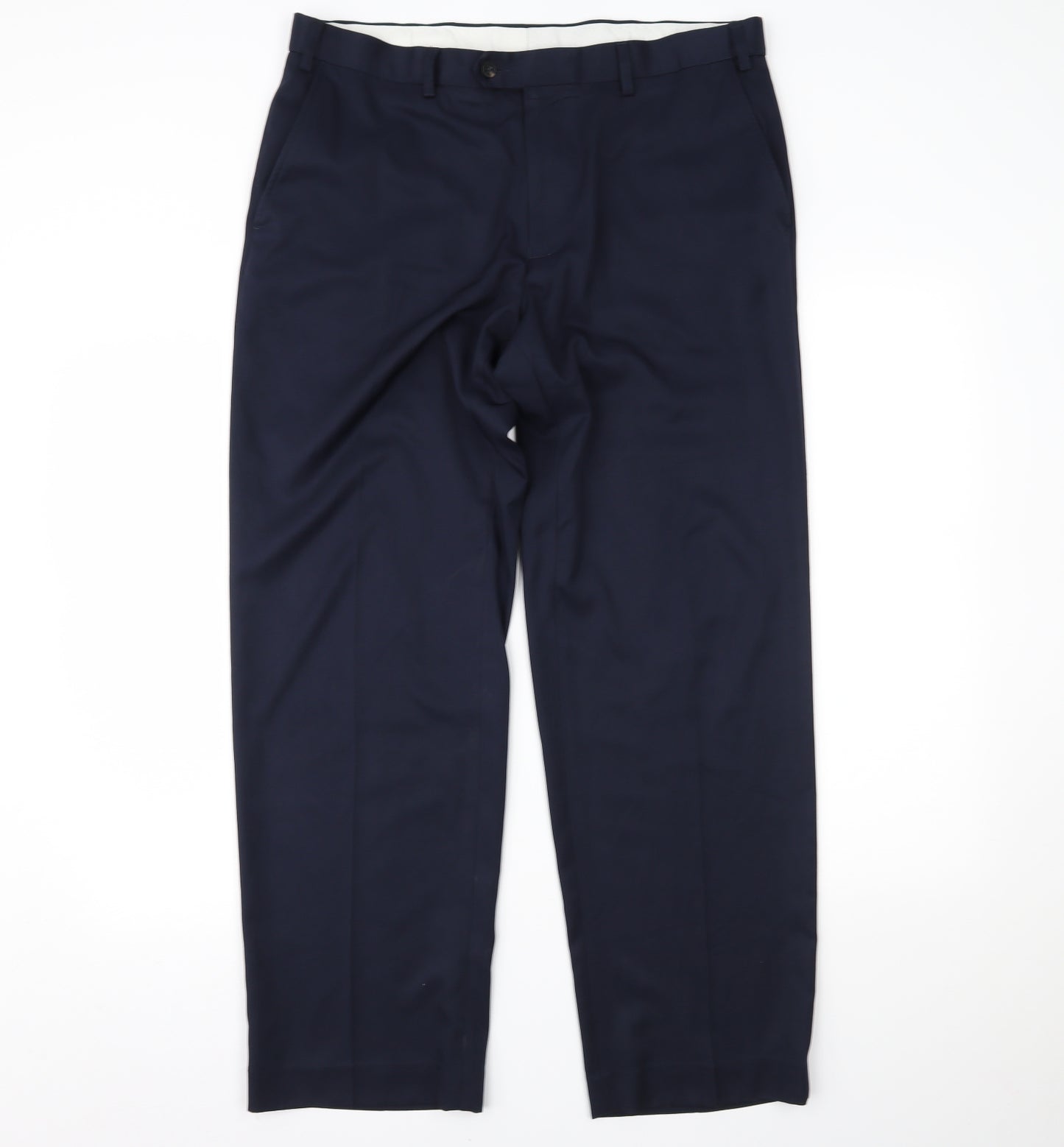 Marks and Spencer Mens Blue   Trousers  Size 36 L31 in