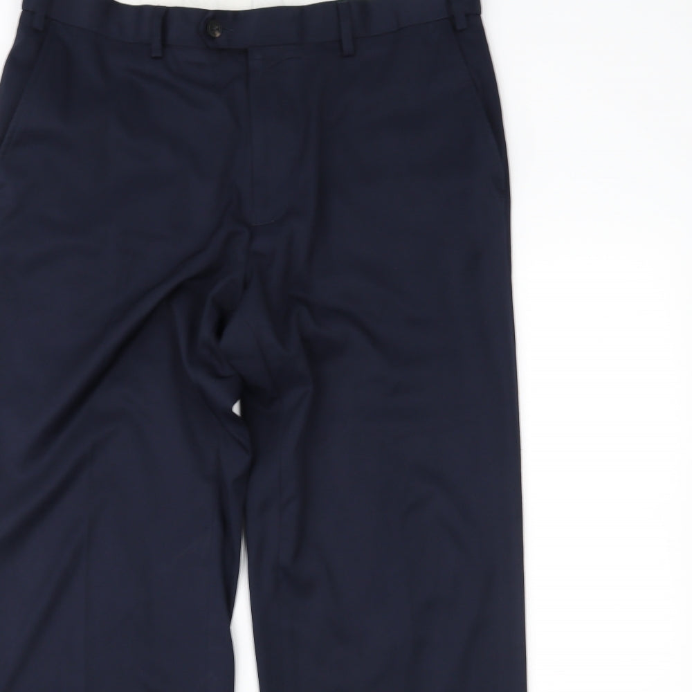 Marks and Spencer Mens Blue   Trousers  Size 36 L31 in