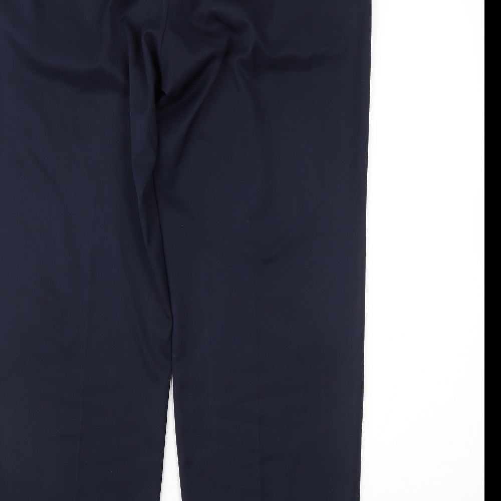 Marks and Spencer Mens Blue   Trousers  Size 36 L31 in