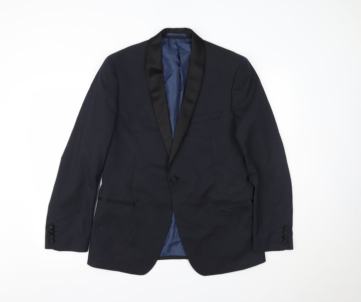 Marks and Spencer Mens Blue   3 Piece Blazer
