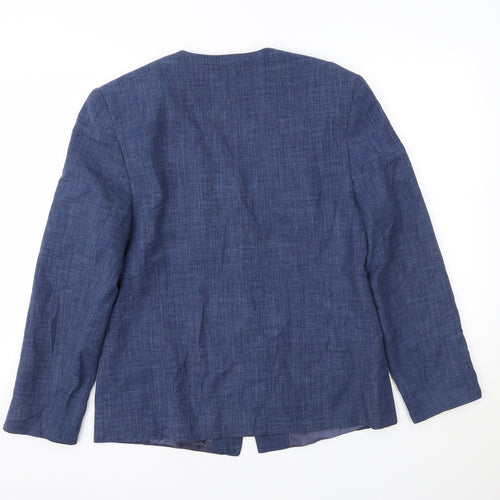 Gold by Michael H Womens Blue   Jacket Blazer Size 12