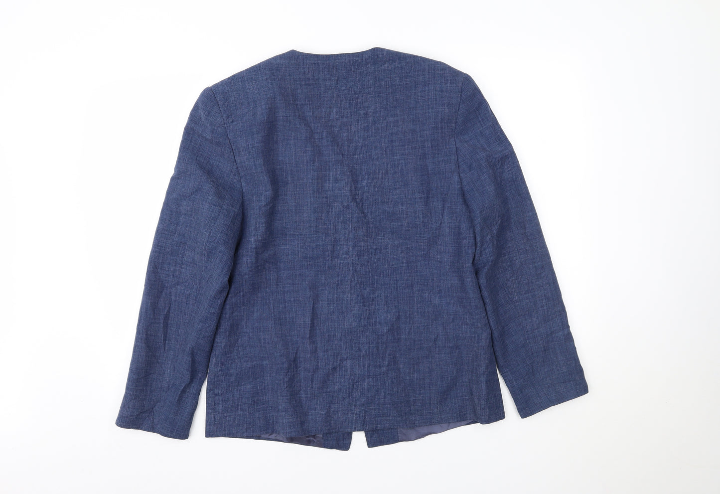 Gold by Michael H Womens Blue   Jacket Blazer Size 12