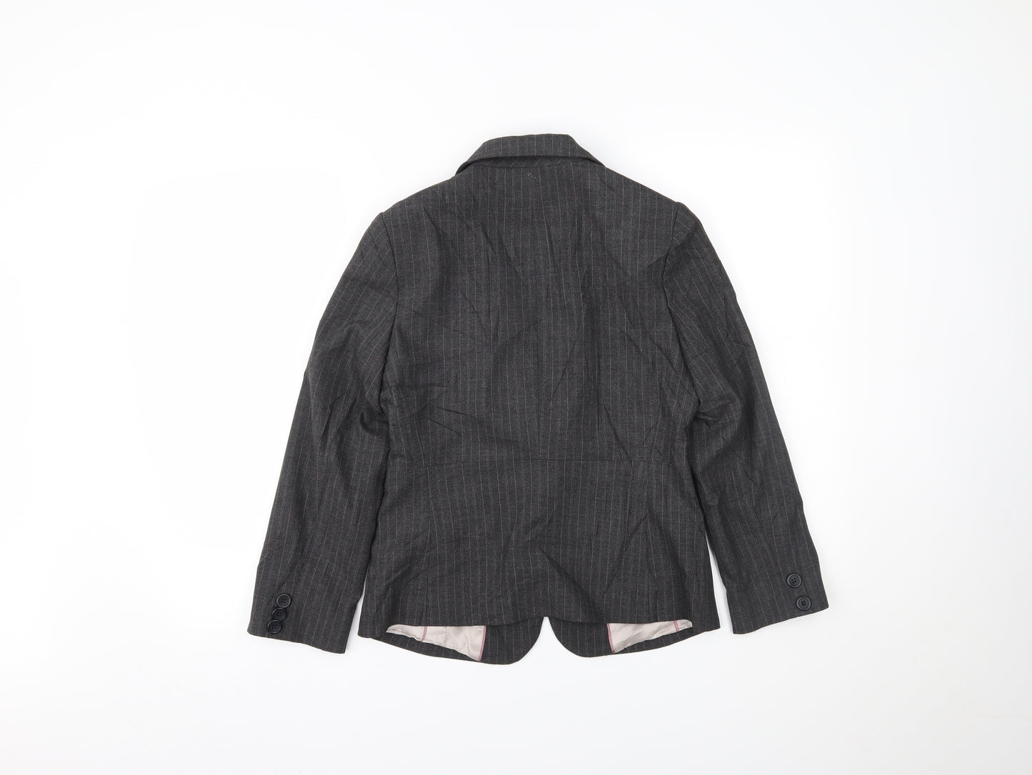 The Collection Womens Grey Striped  Jacket Blazer Size 8