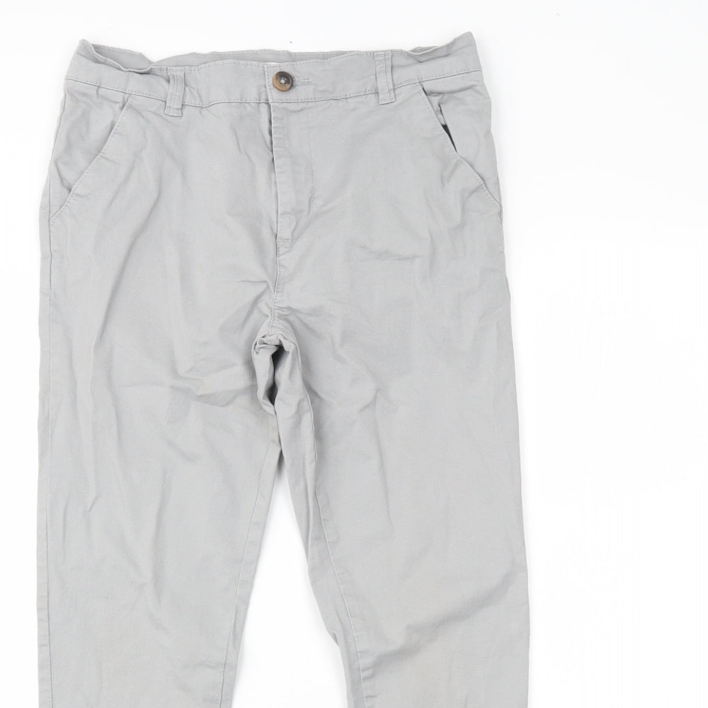 Blue Zoo Boys Grey   Chino Trousers Size 13 Years