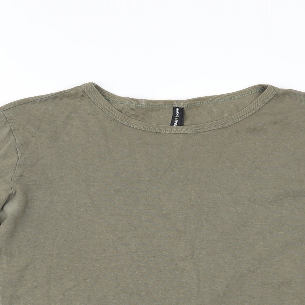 Marks and Spencer Womens Green   Basic Blouse Size 14